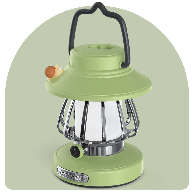 SnailGlow Tragbare Campinglampe: USB-wiederaufladbare Nachtlampe