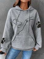 Bequemer Und Warmer Kapuzenpullover Für Frauen