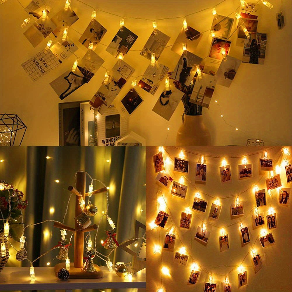 LumiClip LED Lichterkette – Magische Lichterkette mit Fotoclips