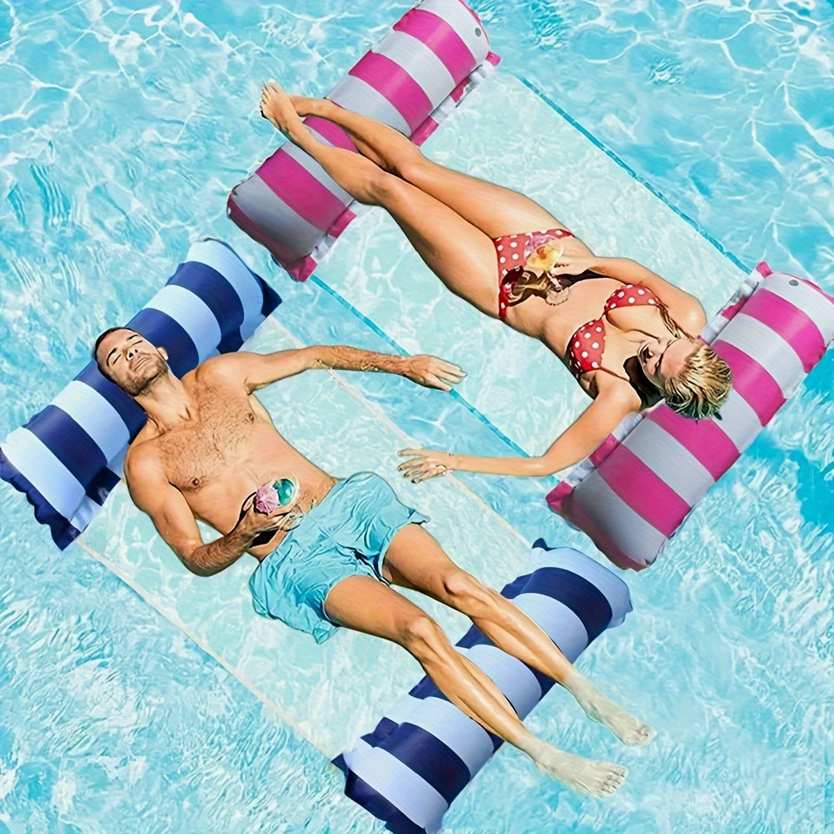 RelaxStrip Aufblasbares Schwimmfloß – Bequem und Langlebig für Wasservergnügen