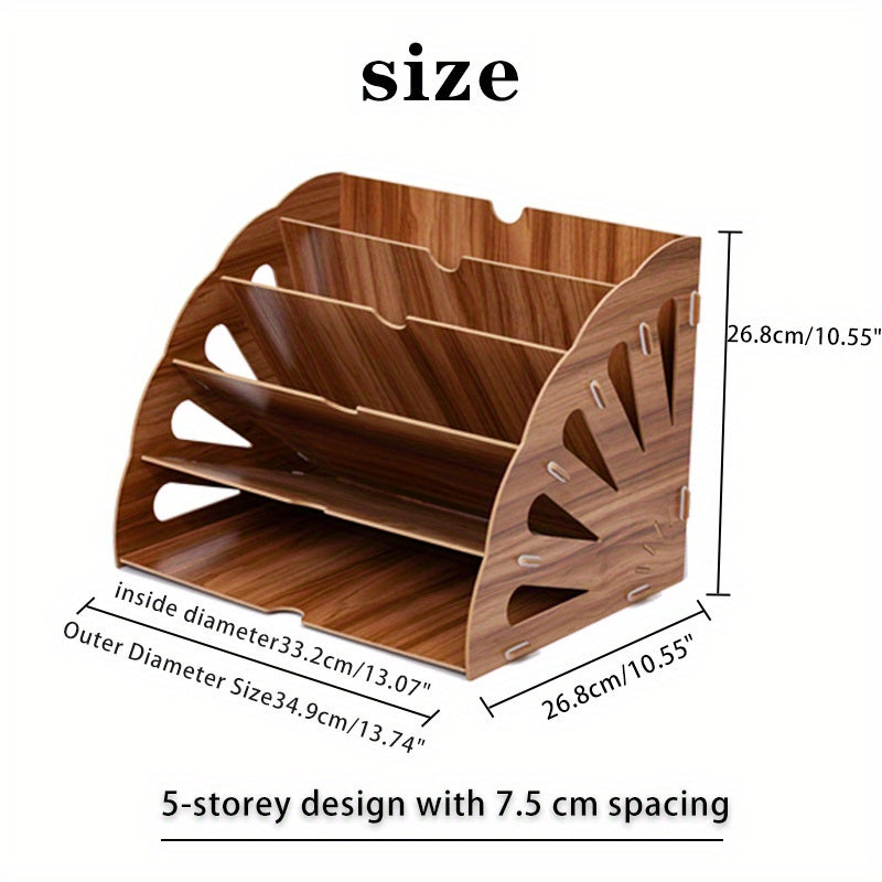WoodFlow A4 Organizer: Stilvolle Aufbewahrung für jeden Schreibtisch