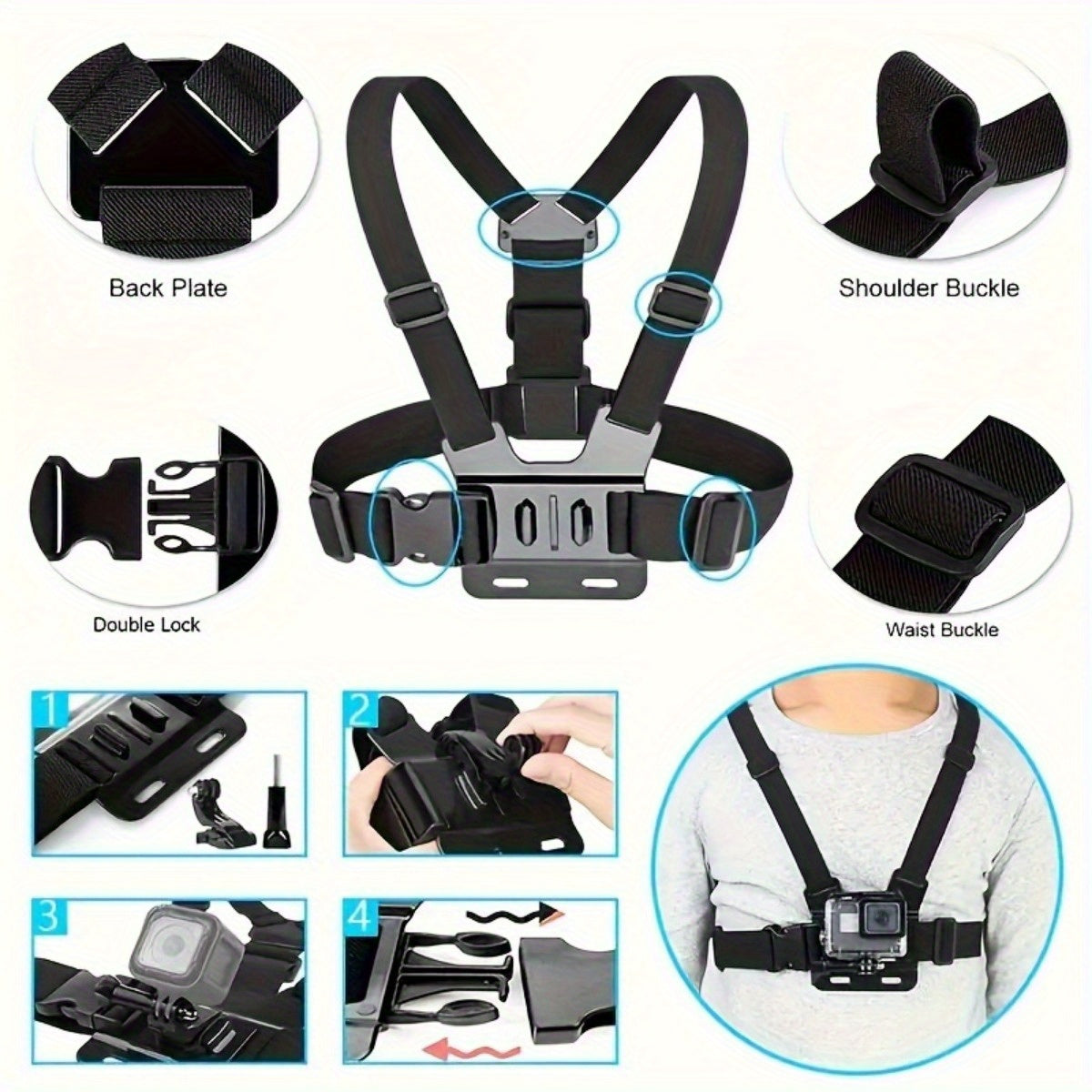 Handsfree Brustgurt – Für Einfaches Filmen sowie Fotografieren