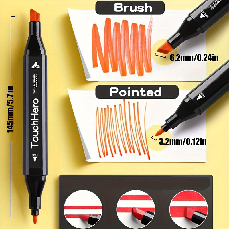 TouchHero 168 Farben Alkoholmarker Set – Professionell und Flexibel