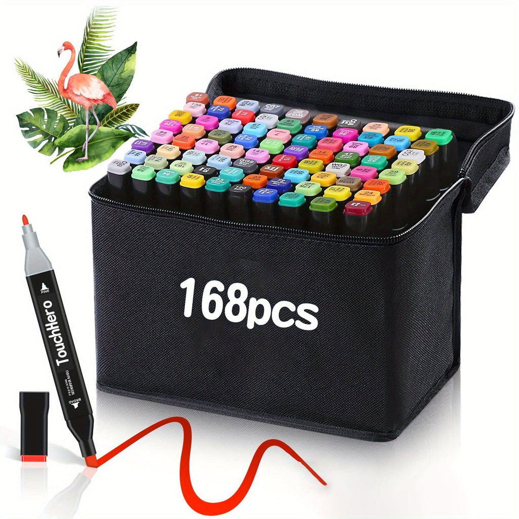 TouchHero 168 Farben Alkoholmarker Set – Professionell und Flexibel