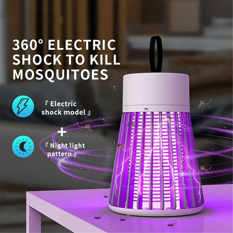 Wiederaufladbare Mückenlampe: 360° UV-Elektroschock-Insektenvernichter