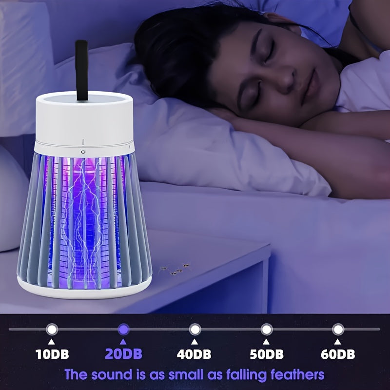 Wiederaufladbare Mückenlampe: 360° UV-Elektroschock-Insektenvernichter