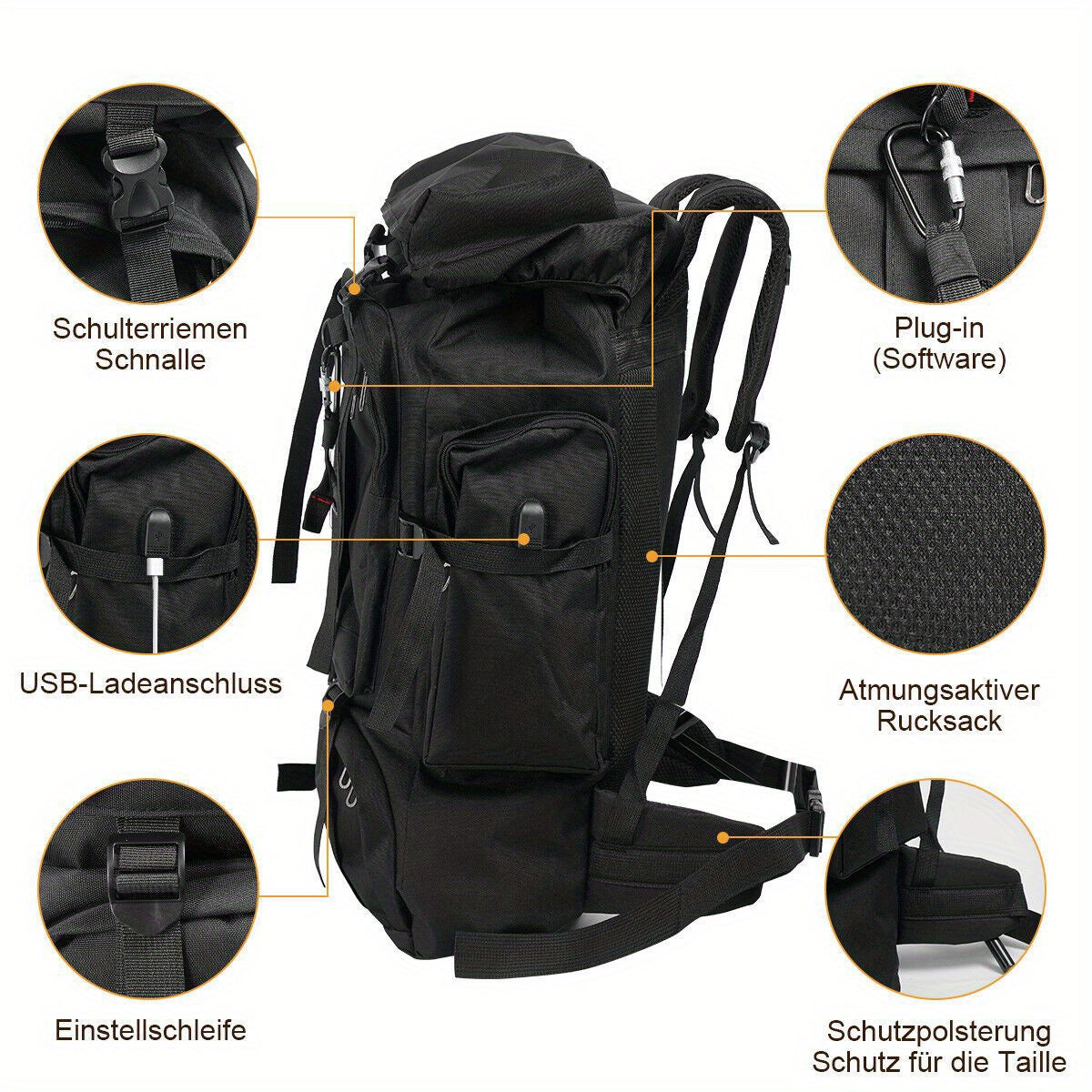 Explorer 80L Wanderrucksack – Strapazierfähig und Vielseitig