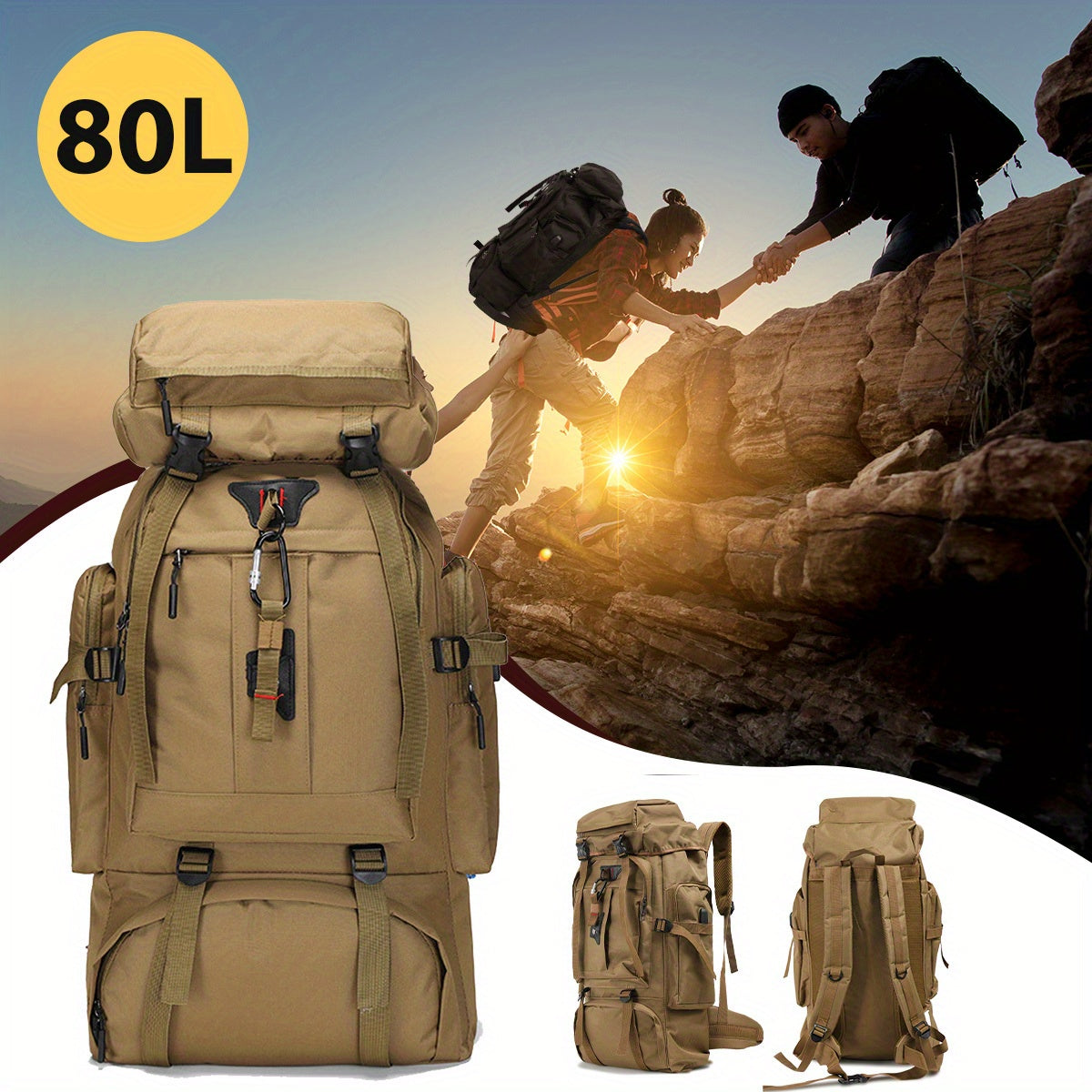 Explorer 80L Wanderrucksack – Strapazierfähig und Vielseitig