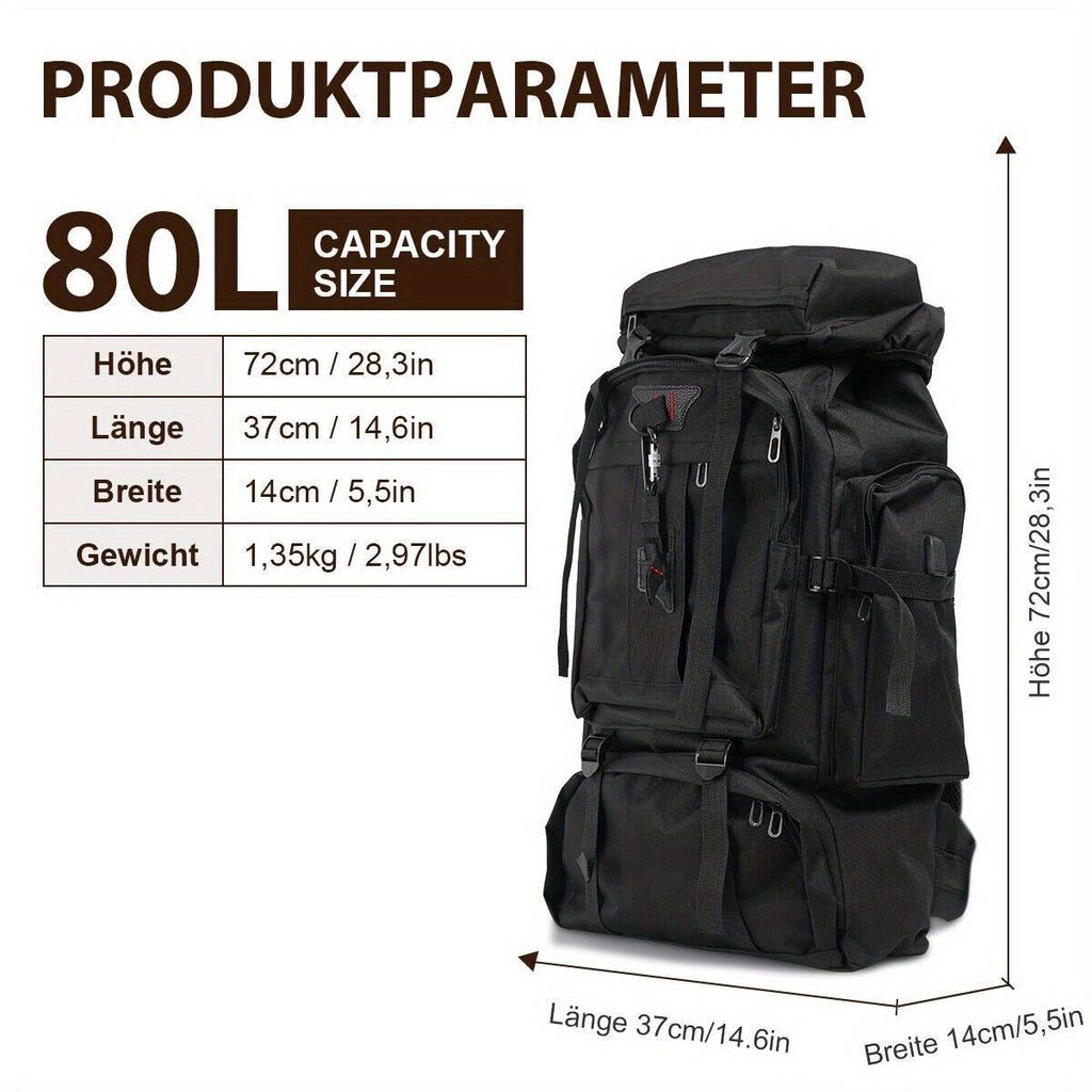 Explorer 80L Wanderrucksack – Strapazierfähig und Vielseitig