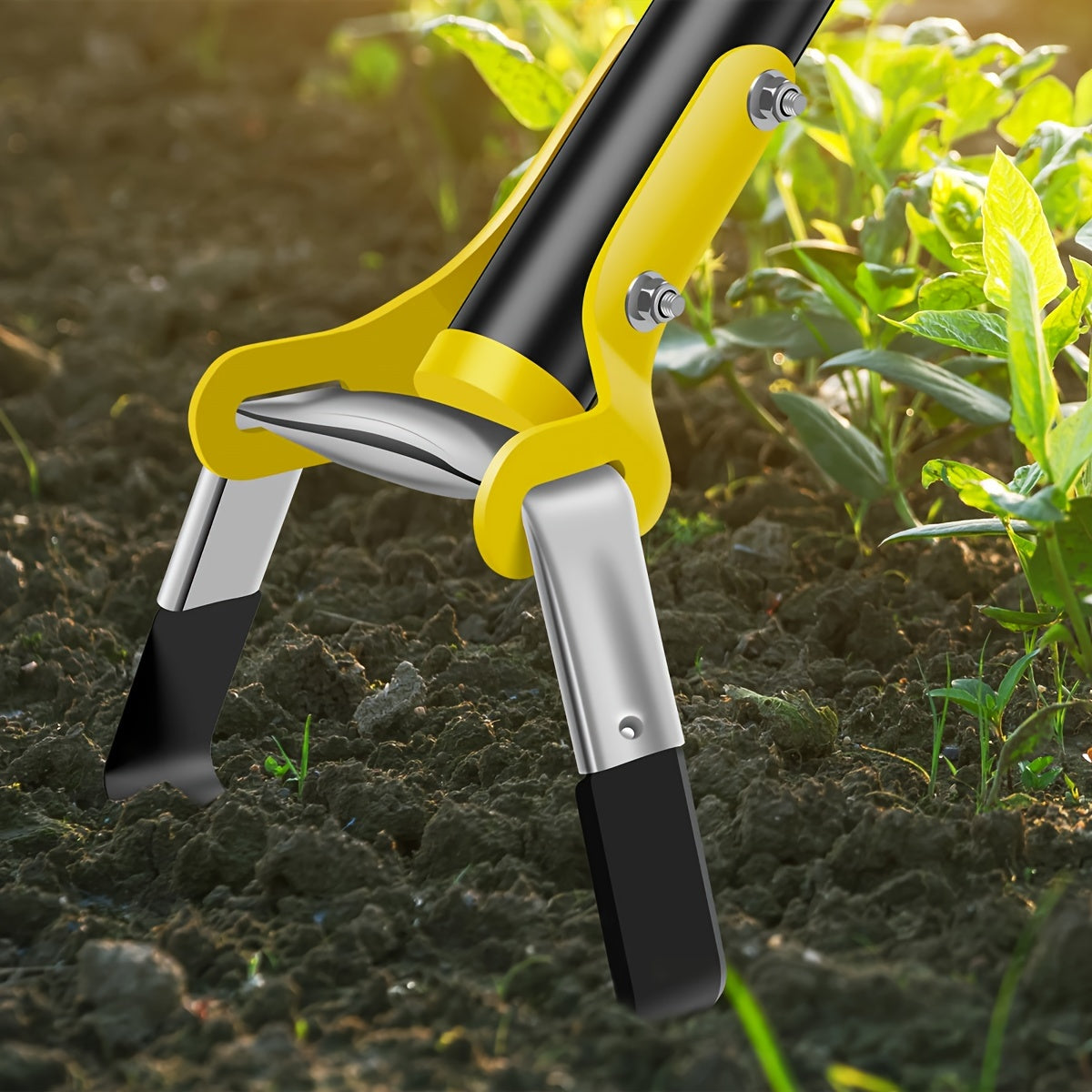 Edelstahl Ergonomisches Gartenwerkzeug mit Dreieckigem Kopf – Zum Unkrautjäten sowie Bodenbearbeitung