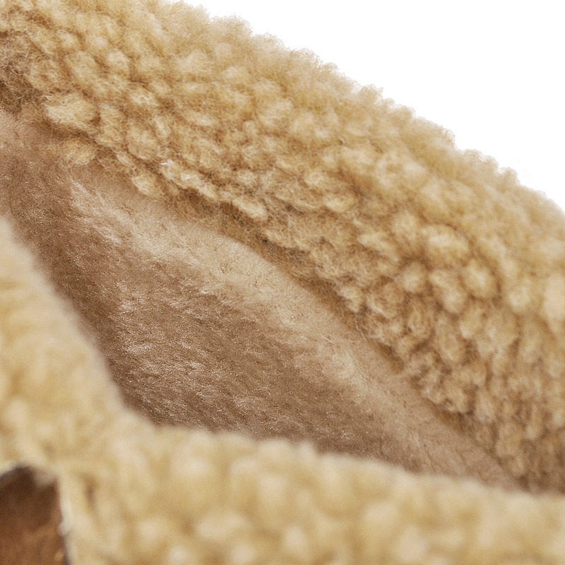 Stiefel in Wildlederoptik mit Blockabsatz