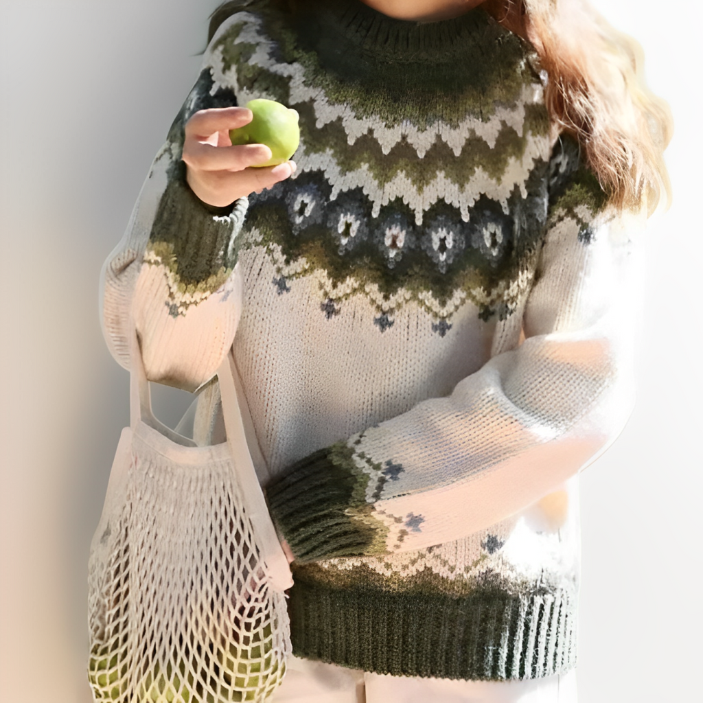 Gemütlicher Und Stilvoller Retro-Pullover