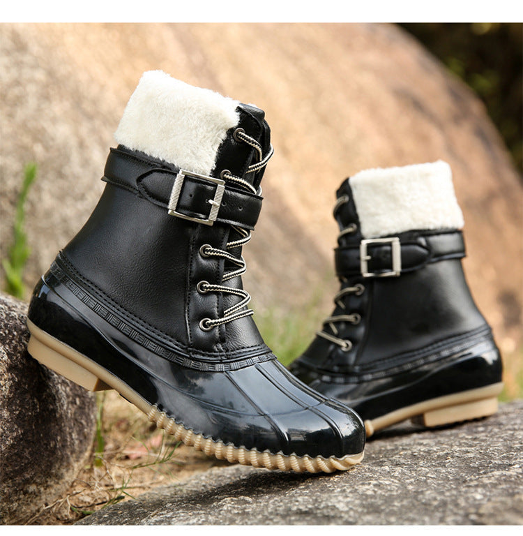 Stiefel im Vintage-Look gefüttert