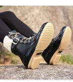 Stiefel im Vintage-Look gefüttert