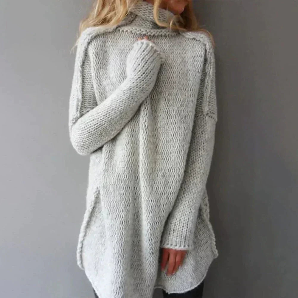 Grauer Pullover Für Damen In Übergrößen