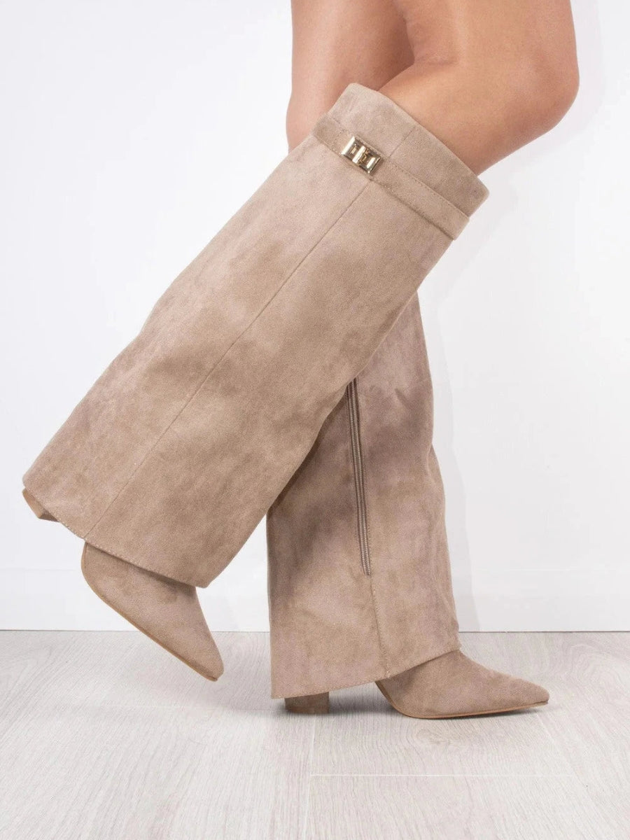 Luxe Wildleder Overknee Stiefel für Damen – Komfort sowie Klasse