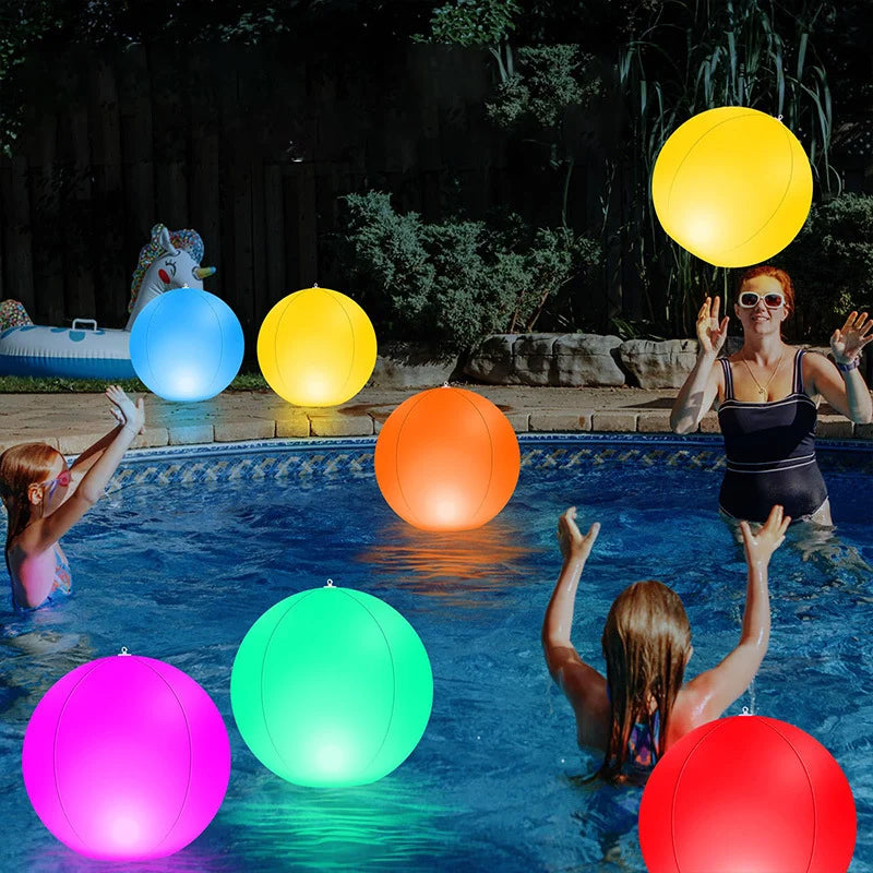 LED-Aufblasbare Leuchtbälle für Pool sowie Garten
