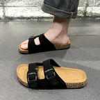 Retro-Sandalen mit doppelten verstellbaren Schnallen für Herren – Komfortabel und elegant für Herren
