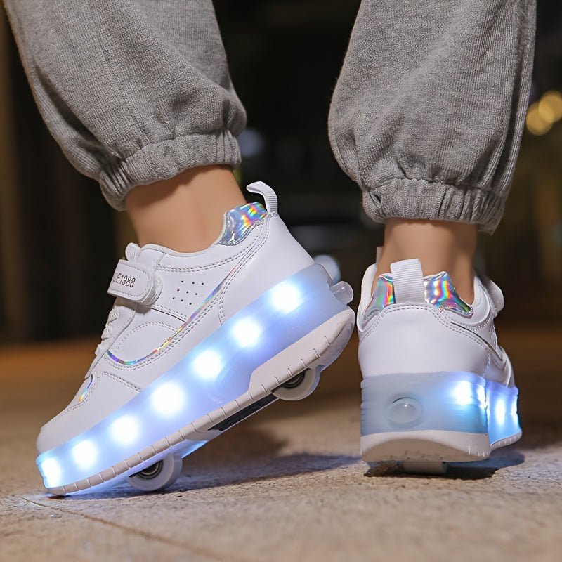 FlashRider Leuchtende Rollschuh-Sneakers – Ideal für Kinder mit Lichterspektakel