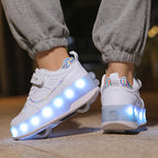 FlashRider Leuchtende Rollschuh-Sneakers – Ideal für Kinder mit Lichterspektakel