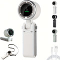 Kompakter Turbo Handventilator – 3-in-1 USB wiederaufladbar inklusive 5 Geschwindigkeiten