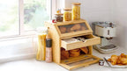 Bambus Brotdose mit Doppelten Regalen – Praktisch und Elegant