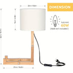 Moderne Holz Tischlampe – Flexibles Design sowie Stimmungsvolle Beleuchtung