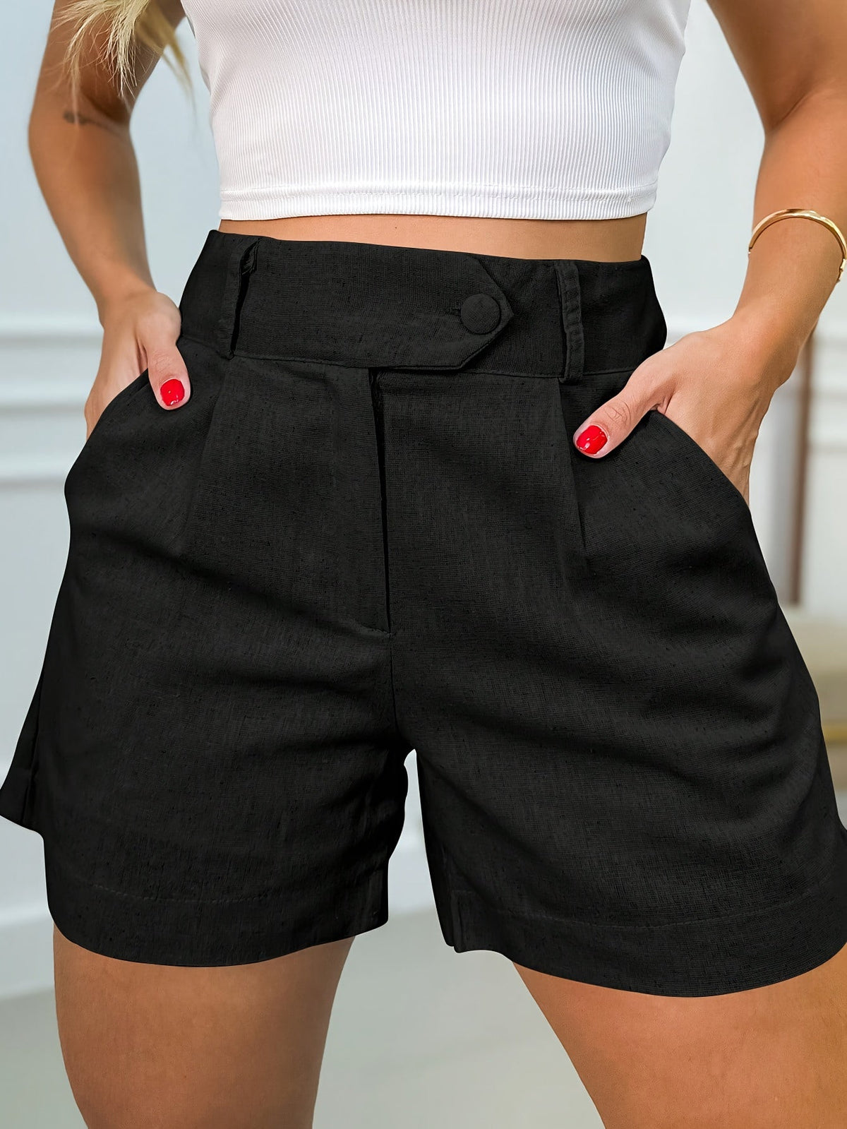 Elegante High Waist Shorts – Komfort sowie Stil in Einem