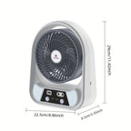 Tragbarer solarbetriebener Ventilator sowie Nachtlicht – Multifunktional und wiederaufladbar