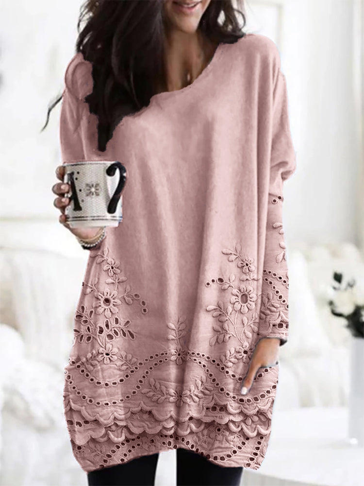 Bedruckter Gemütlicher Pullover