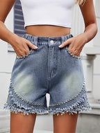 Punkrock Denim Shorts – Schlank und Modisch