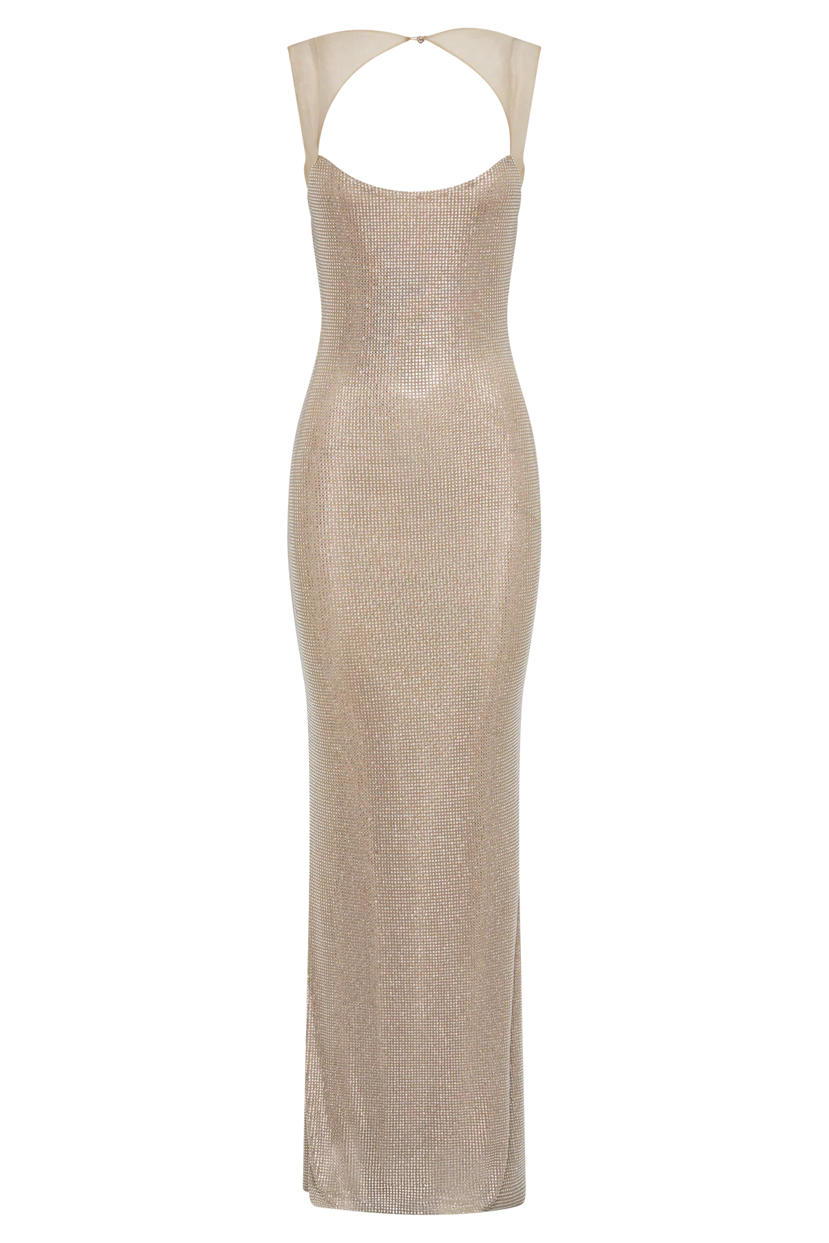 Damen Abendkleid mit Glitzer und Spaghettiträgern