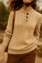 Arden Pullover mit Knopfleiste