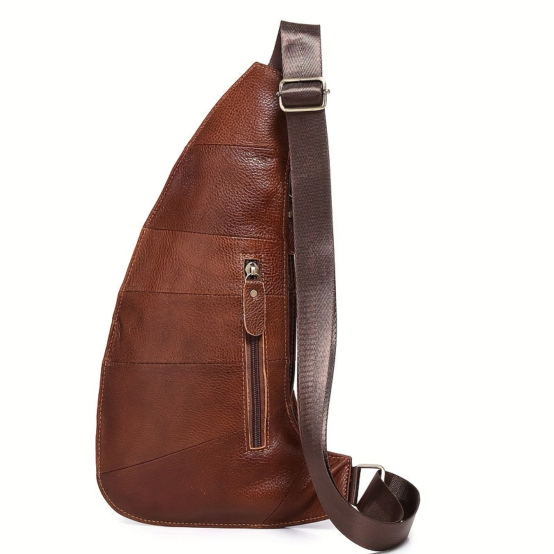 Vintage Klassische Leder Slingtasche – Kompakt und Haltbar