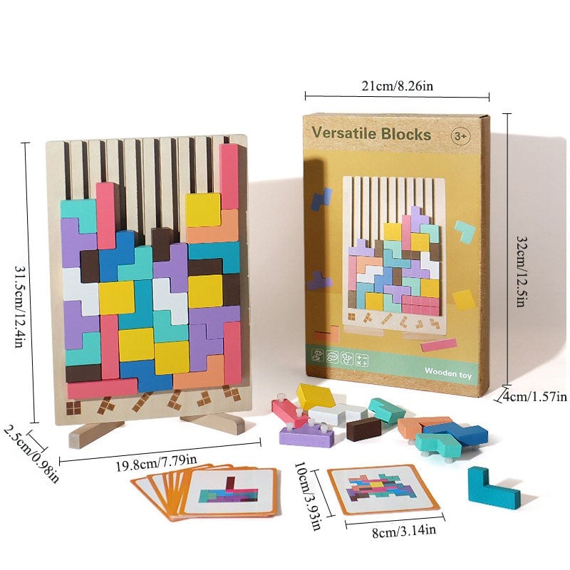 Kinder Holz Tetris Puzzle – Lehrreich sowie Kreativ