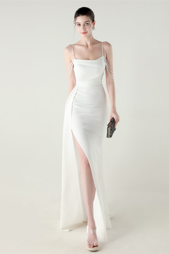 Kleid mit Meerjungfrau-Silhouette und Satinoptik