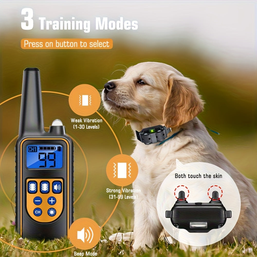 Smart Trainer Pro – Wiederaufladbarer Fernhundehalsband inklusive Piepton & Vibration
