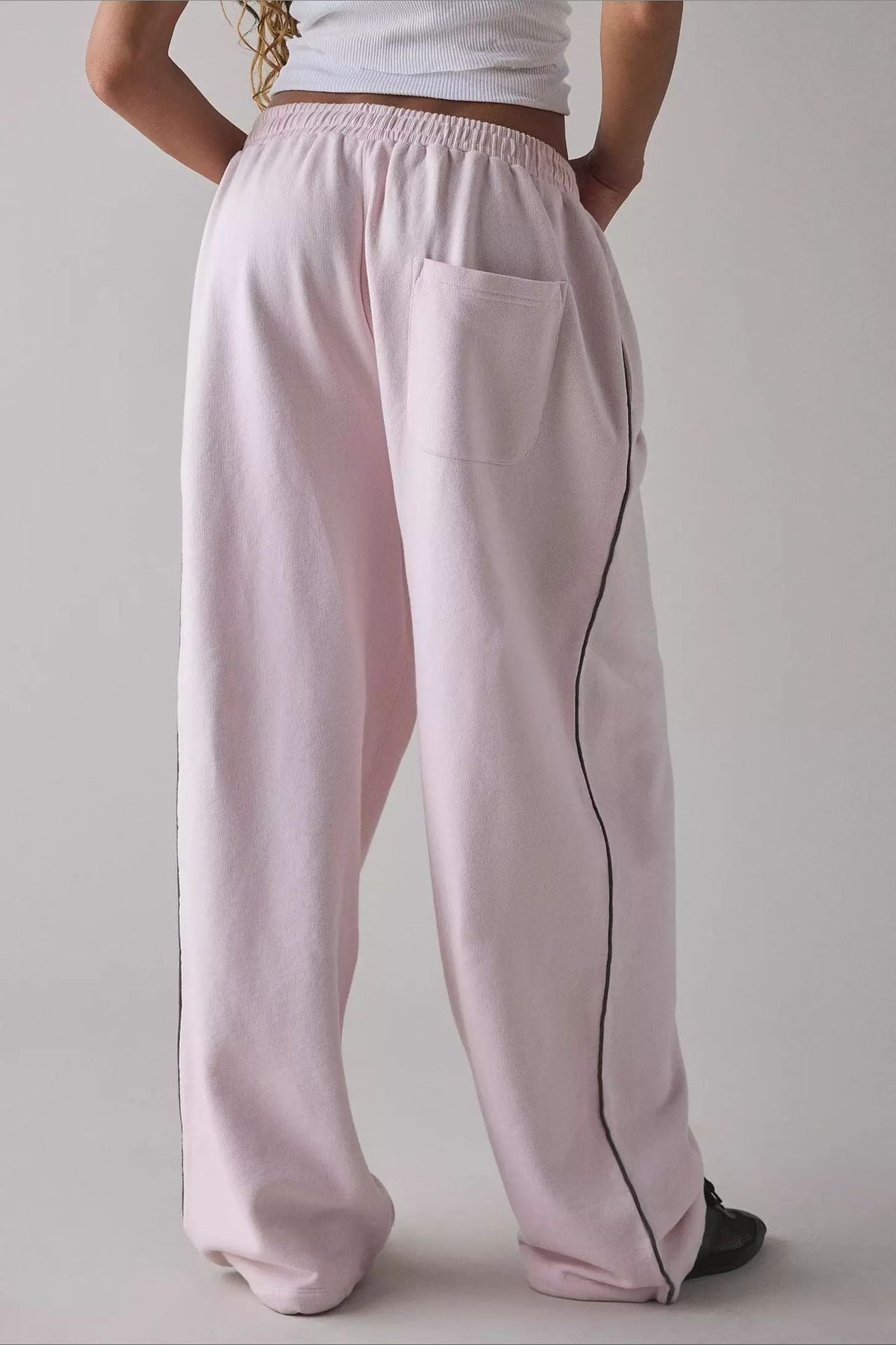 Locker geschnittene Hose in Rosa