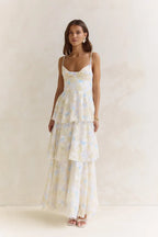 Sweet – Maxikleid mit offenem Rücken und Volants