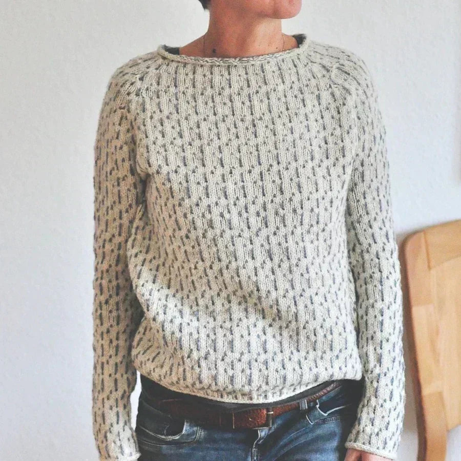 Gemütlicher Textur Strickpullover