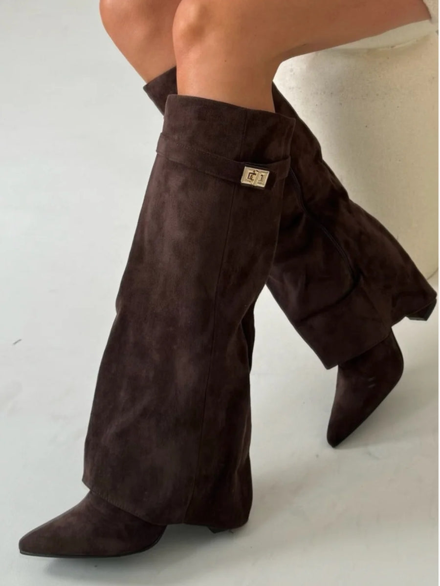 Luxe Wildleder Overknee Stiefel für Damen – Komfort sowie Klasse