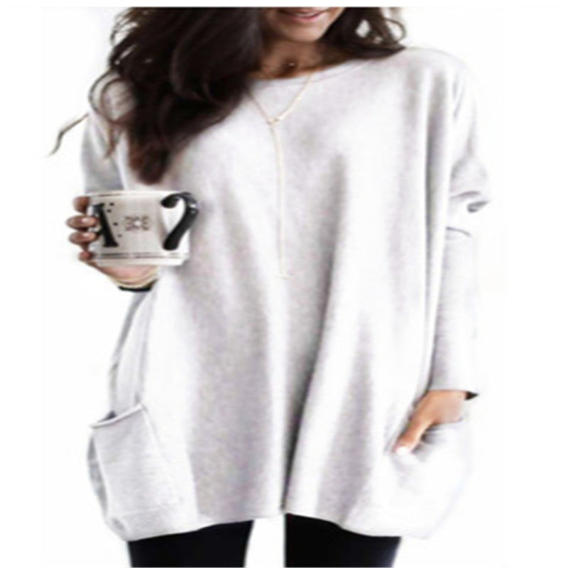 Lässiger, leichter Pullover mit langen Ärmeln