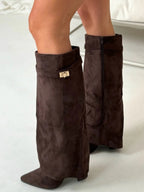 Luxe Wildleder Overknee Stiefel für Damen – Komfort sowie Klasse