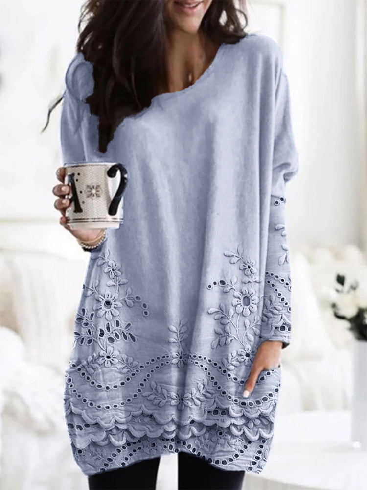 Bedruckter Gemütlicher Pullover