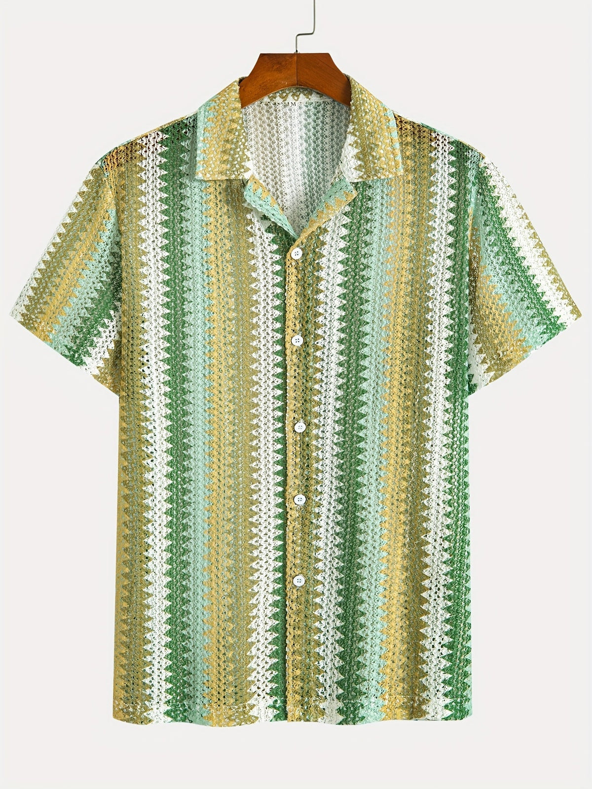 Herren Sommer Lässig Kurzarmshirt – Gewebter Stoff für einen Frischen Look