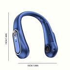 Wiederaufladbarer USB-Nackenventilator für kraftvolle, leise Kühlung – Ideal für den Einsatz im Freien und drinnen