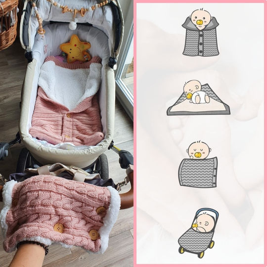 SnuggleNest Babyschlafsack - Für Wärme sowie Komfort im Kinderwagen