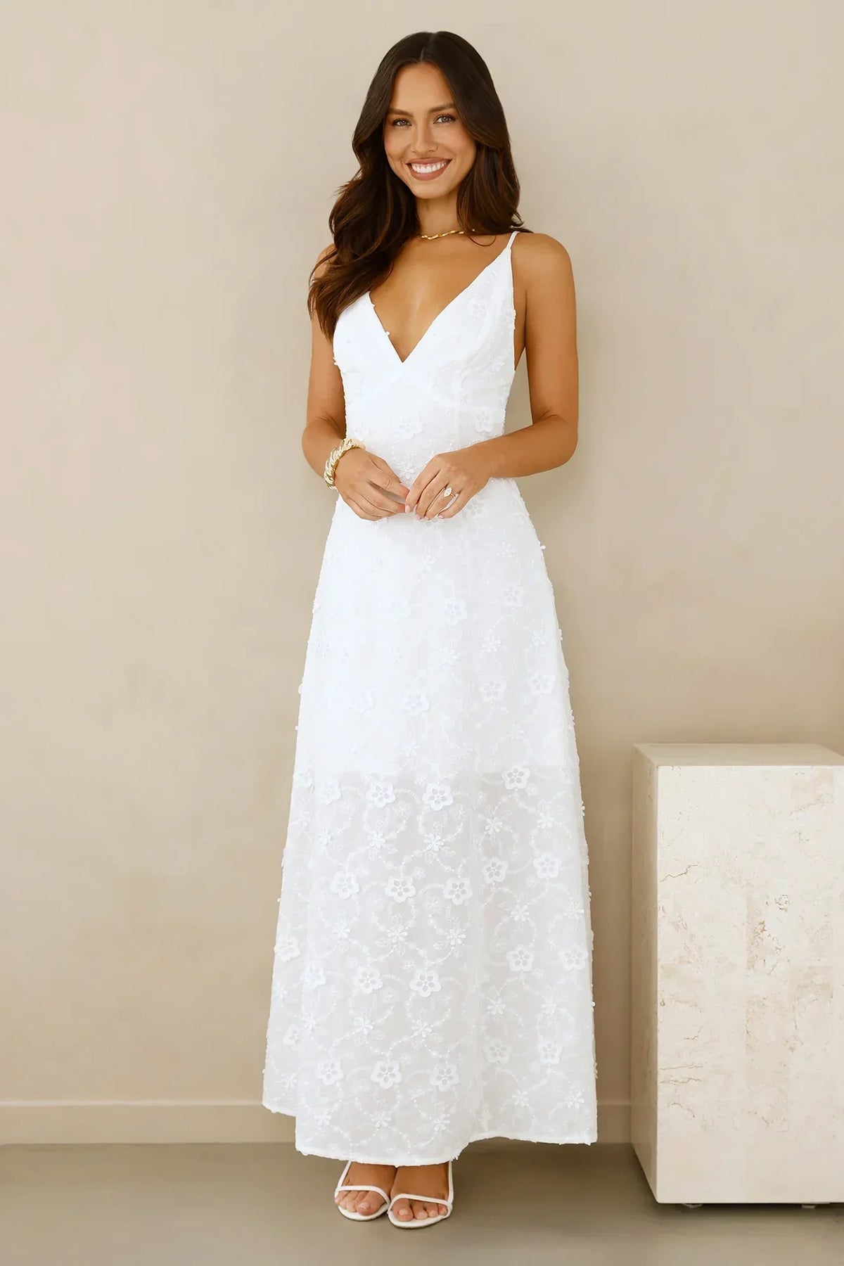 Soft – Maxikleid mit Stickerei