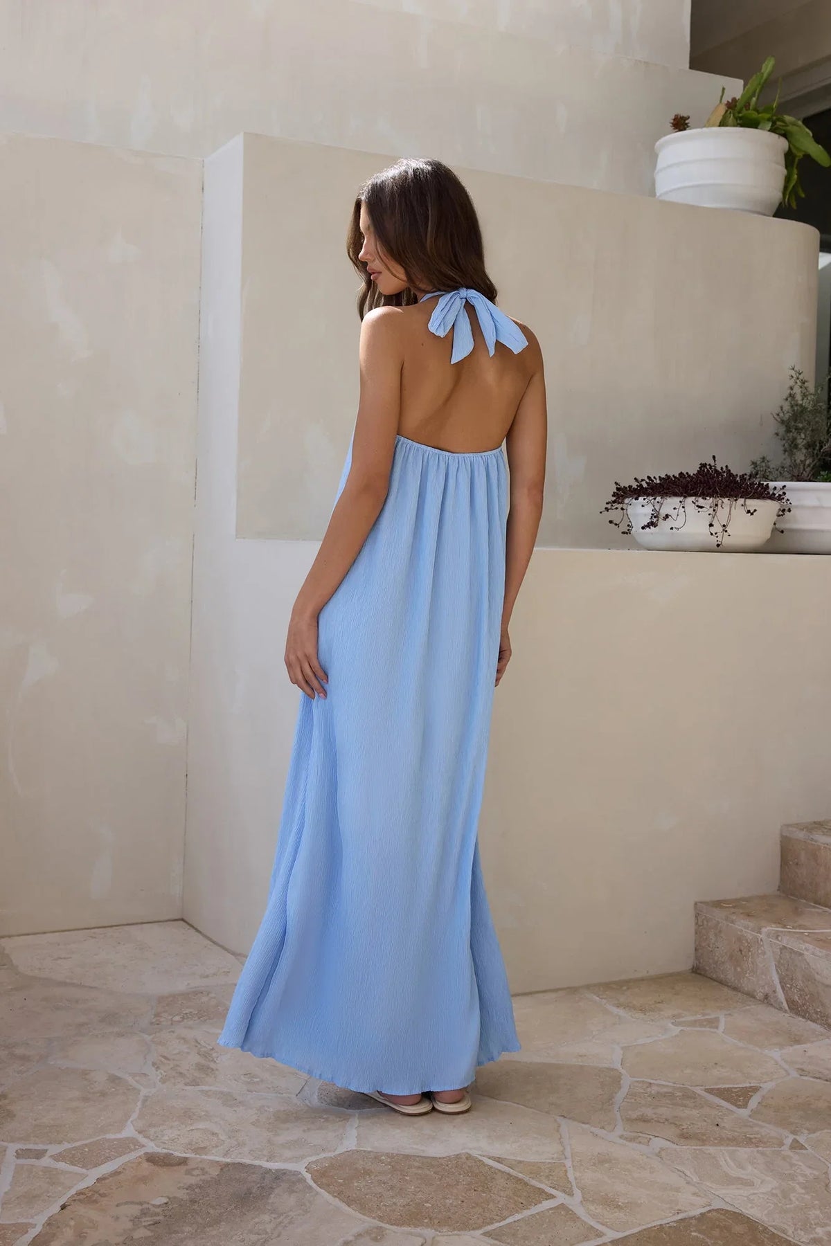 Isle – Maxikleid mit Neckholder