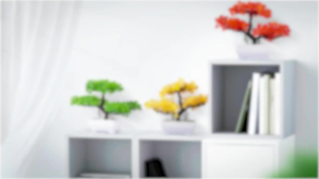 BlossomBonsai Kunstbaum – Realistischer Mini-Bonsai inklusive Rosa Blüten